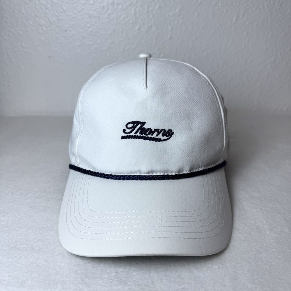 Portland Thorns FC Caddy Hat White Blue Ahead SnapBack Cap Soccer Rope Trim